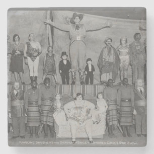 Circus Side Show Freaks Stone Coaster