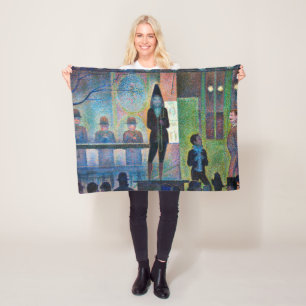 Circus Sideshow, Seurat Fleece Blanket
