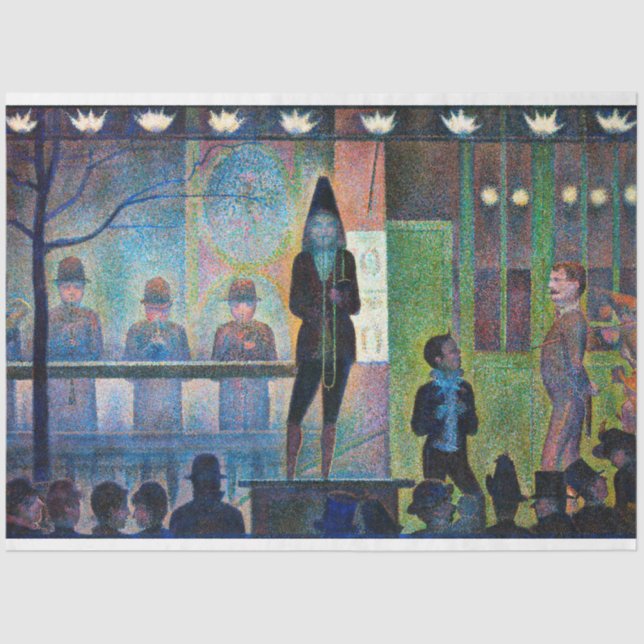 Circus Sideshow, Seurat Tissue Paper (Front)