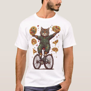 Circus Snack Cat – Funny Food Juggler Cat.png T-Shirt