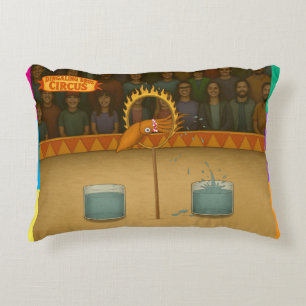 Circus squid decorative cushion