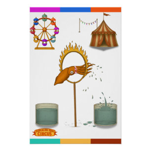 Circus squid poster