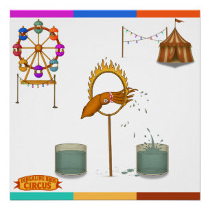 Circus squid poster