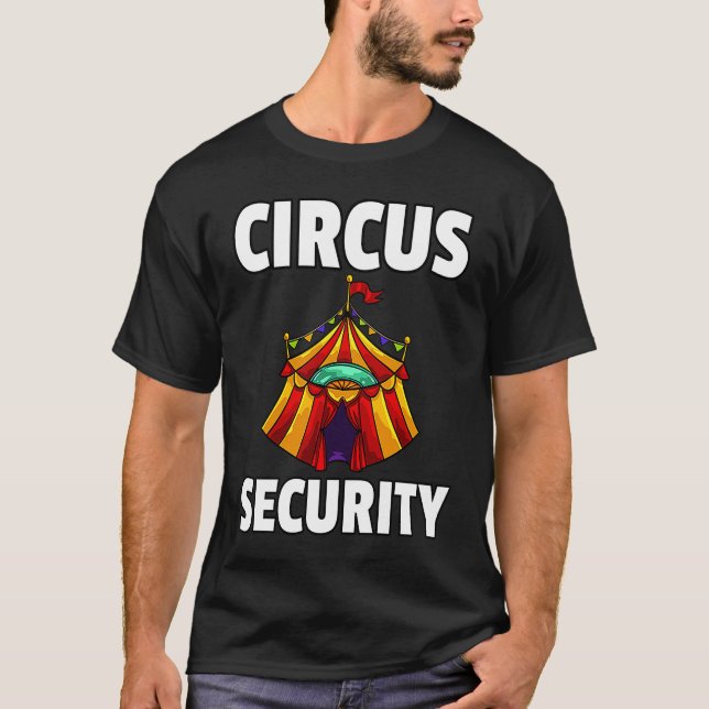 Circus Staff Security Ringmaster Clown T-Shirt (Front)
