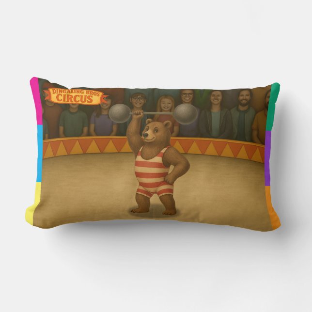 Circus strong-bear lumbar cushion (Front)