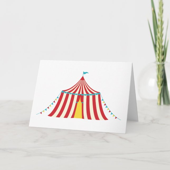 Circus Tent Card (Front)