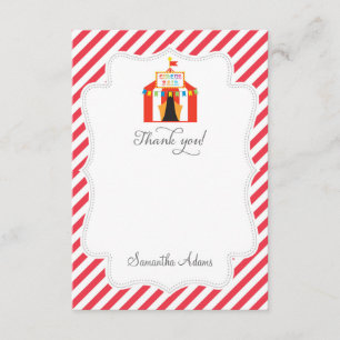 Circus Tent Thank You Card
