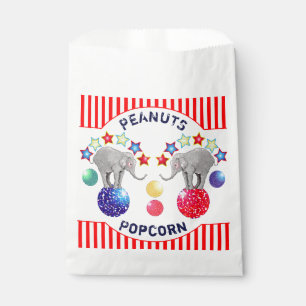 Circus Theme Elephant Birthday Party Treat Favour Bags