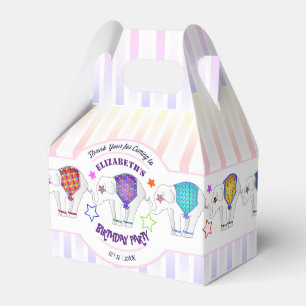 Circus Theme Elephant Girl Birthday Party Favour Box