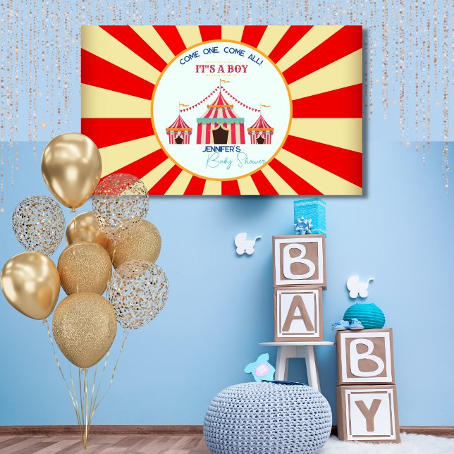 Circus Themed Baby Shower Party Banner (Creator Uploaded)