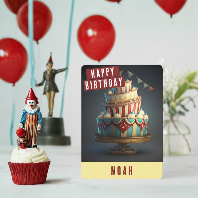 Circus themed Birthday Card (Creator Uploaded)