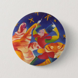Circus Tigers 6 Cm Round Badge