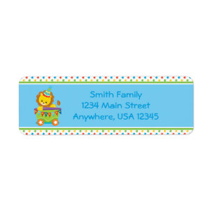Circus Train Lion Personalised