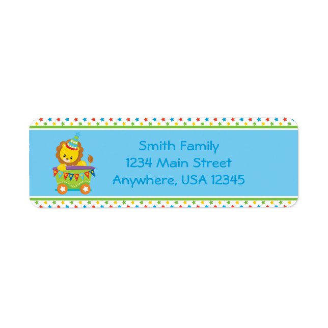 Circus Train | Lion |  Personalised (Front)