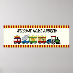 Circus Train Welcome Poster