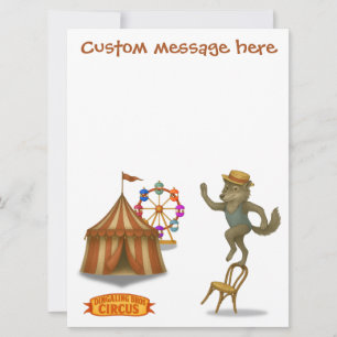 Circus wolf. Add your own message.
