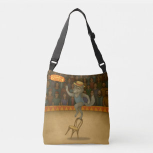 Circus wolf crossbody bag