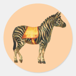 Circus Zebra Sticker