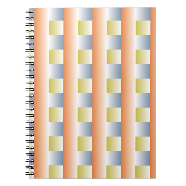 Cirkel fantasy gradient repeat pattern designabstr notebook (Front)
