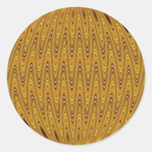 cirlcle gold classic round sticker
