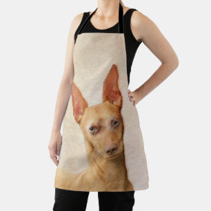 Cirneco dell’Etna Painting - Cute Original Dog Art Apron