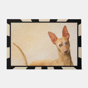 Cirneco dell’Etna Painting - Cute Original Dog Art Doormat