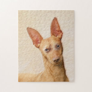 Cirneco dell’Etna Painting - Cute Original Dog Art Jigsaw Puzzle