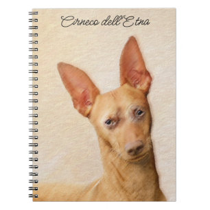 Cirneco dell’Etna Painting - Cute Original Dog Art Notebook