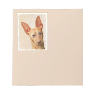 Cirneco dell’Etna Painting - Cute Original Dog Art Notepad