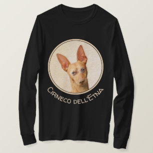 Cirneco dell’Etna Painting - Cute Original Dog Art T-Shirt