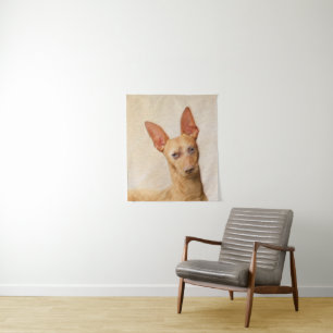 Cirneco dell’Etna Painting - Cute Original Dog Art Tapestry