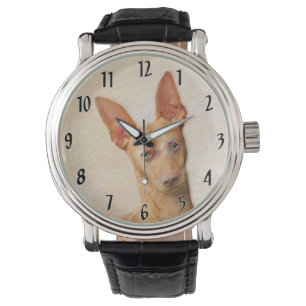 Cirneco dell’Etna Painting - Cute Original Dog Art Watch