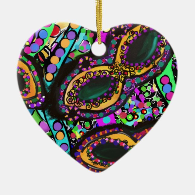 Cirque du Art Ceramic Tree Decoration (Front)