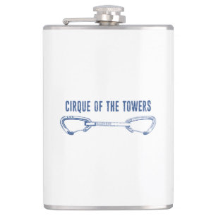 Cirque Of The Towers Climbing Quickdraw Hip Flask