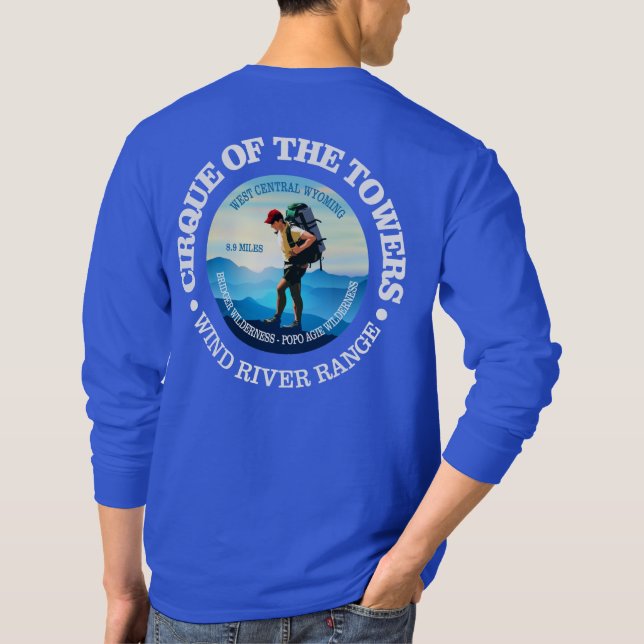 Cirque of the Towers (Hiker C) T-Shirt (Back)