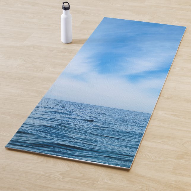 Cirrus Clouds over Lake Michigan Yoga Mat (In Situ)