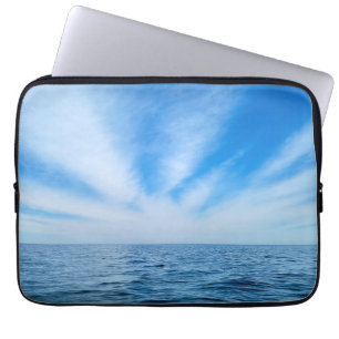 Cirrus Clouds Over Water Laptop Sleeve