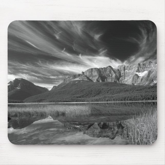 Cirrus clouds over Waterfowl Lake, Banff Mouse Pad (Front)