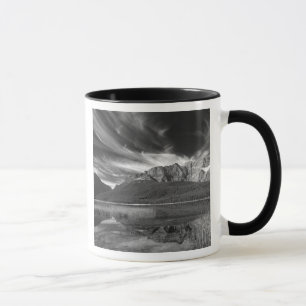Cirrus clouds over Waterfowl Lake, Banff Mug