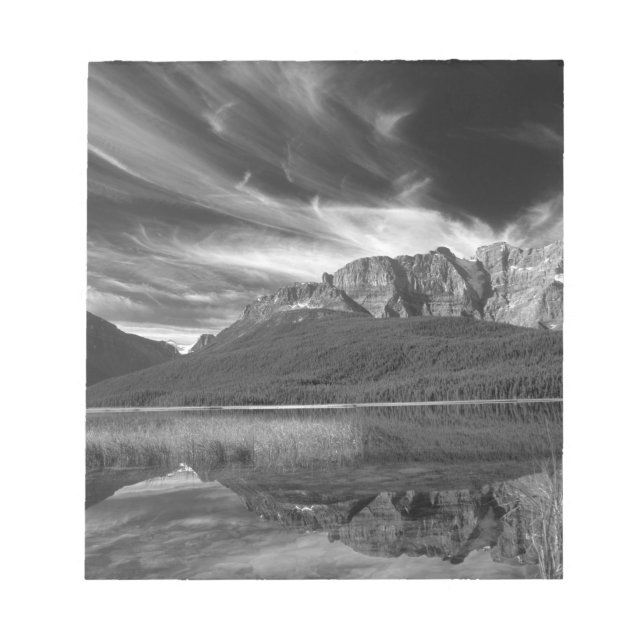 Cirrus clouds over Waterfowl Lake, Banff Notepad (Front)
