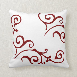 Cirrus Ivory (Red) Pillow