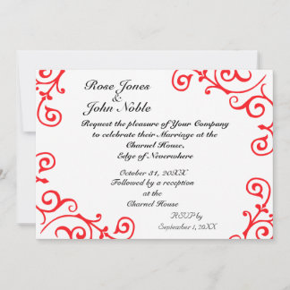 Cirrus Ivory (Ruby) Wedding Invitation