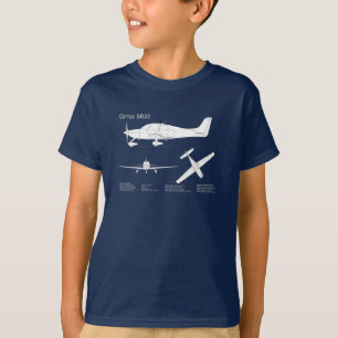 Cirrus SR22 - Airplane Blueprint Drawing Plans ABD T-Shirt