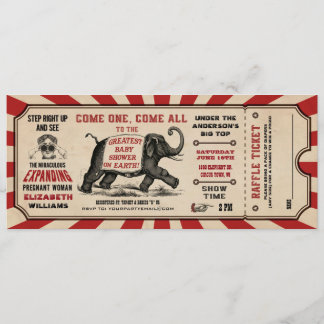 Cirus Baby Shower Ticket Invitations Raffle