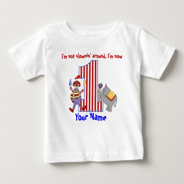 Cirus Clown 1st Birthday Shirt (Front)