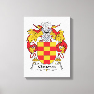 Cisneros Family Crest Canvas Print