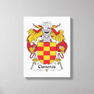 Cisneros Family Crest Canvas Print