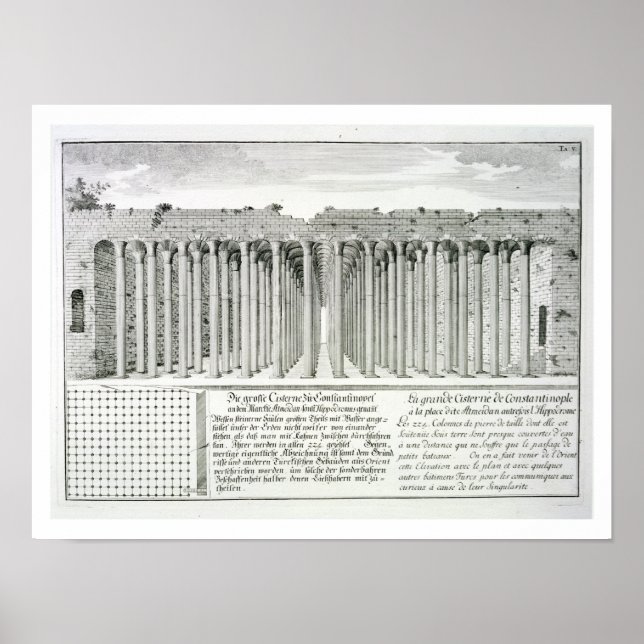 Cistern beneath the Hippodrome, Constantinople, Tu Poster (Front)