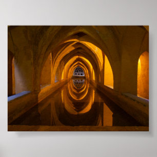 Cisterna of Royal Alcazar de Seville Poster