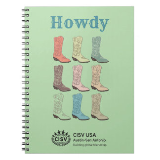 CISV Austin Cowboy Boots Notebook